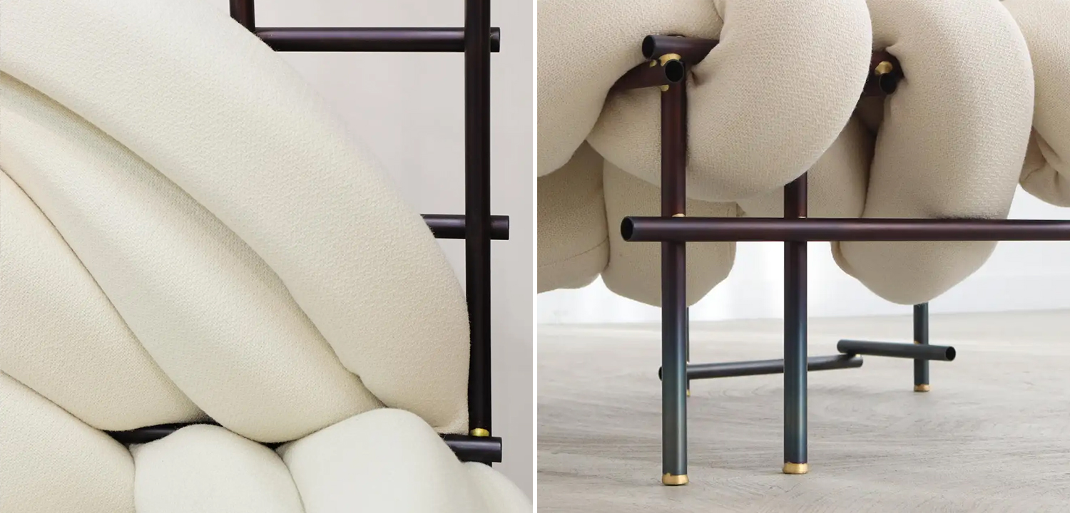 Дизайнерское Кресло с плетеными трубами Lawless Fauteuil by Evan Fay - фото №1