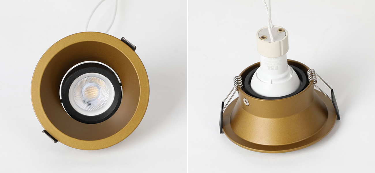 Встраиваемый спот округлой формы Brassy - фото