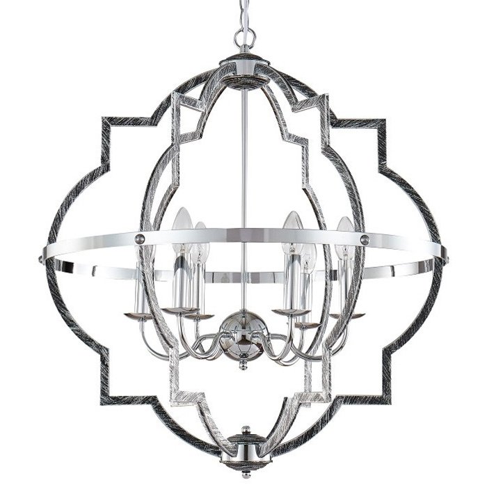 Люстра Arc Corners Chandelier Хром Серебро винтаж Люстра Arc Corners Chandelier Хром Серебро винтаж во Владивостоке | Loft Concept