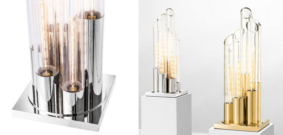 Настольная лампа Eichholtz Table Lamp Paradiso Nickel - Loft-Concept во Владивостоке