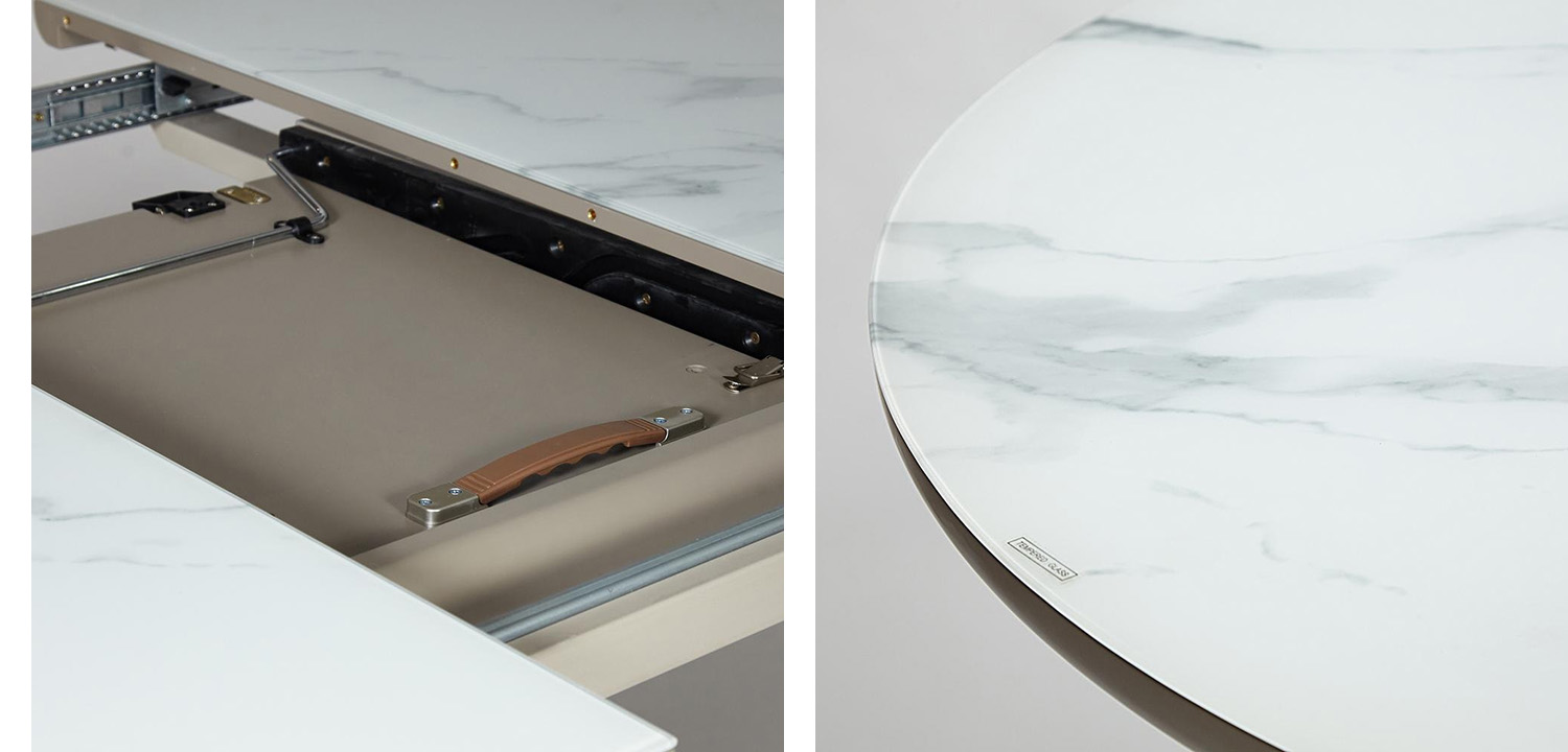 Стол раскладной White Marble - фото №1