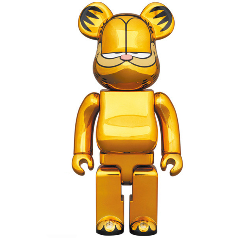Статуэтка Bearbrick Garfield Глянцевое золото Статуэтка Bearbrick Garfield Глянцевое золото во Владивостоке | Loft Concept