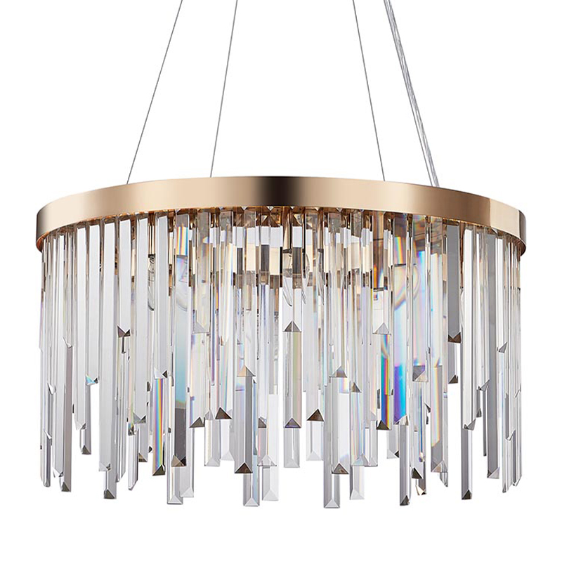 Люстра Bennett Chandelier gold 60 Золотой Прозрачный во Владивостоке | Loft Concept 