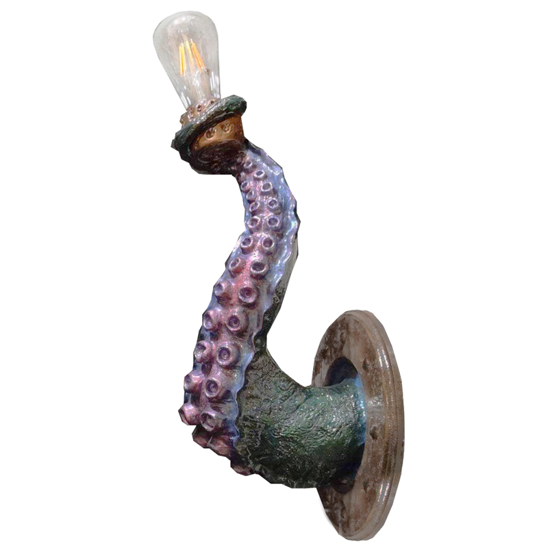 Бра Лиловый Осьминог Wall Lamp Lilac Octopus Лиловый Зеленый Коричневый винтаж Бра Лиловый Осьминог Wall Lamp Lilac Octopus Лиловый Зеленый Коричневый винтаж во Владивостоке | Loft Concept