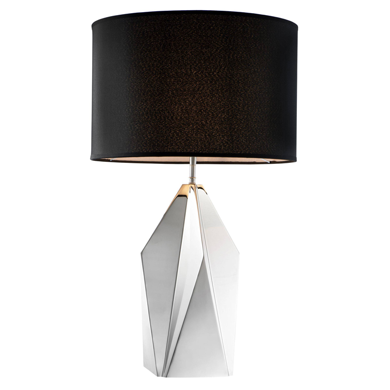 Настольная лампа Eichholtz Table Lamp Setai Nickel Никель Черный Настольная лампа Eichholtz Table Lamp Setai Nickel Никель Черный во Владивостоке | Loft Concept