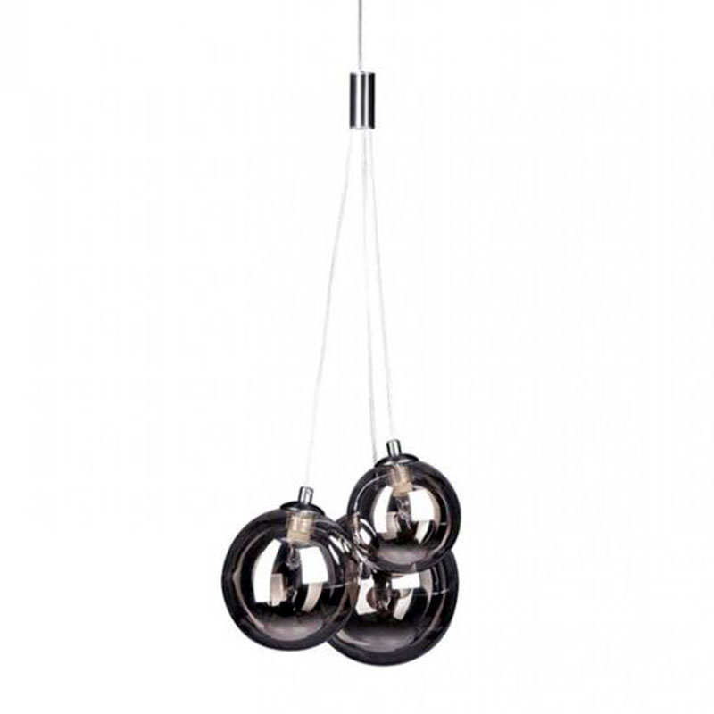 Люстра Multi Ball Black Серебряный Прозрачный черный Люстра Multi Ball Black Серебряный Прозрачный черный во Владивостоке | Loft Concept