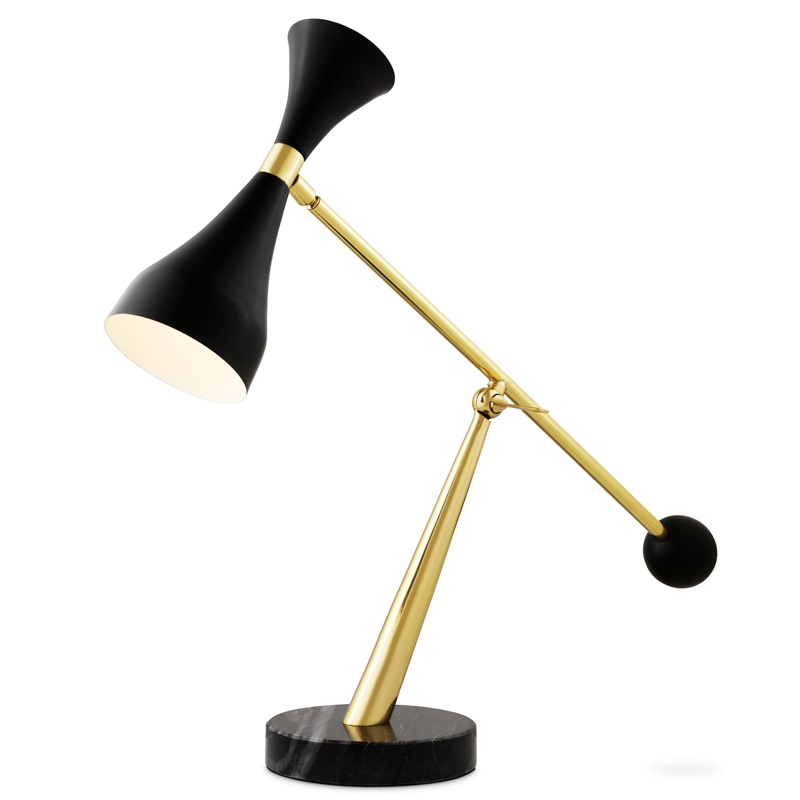 Настольная лампа Eichholtz Desk Lamp Cordero Черный Латунь Черный Мрамор Nero Настольная лампа Eichholtz Desk Lamp Cordero Черный Латунь Черный Мрамор Nero во Владивостоке | Loft Concept