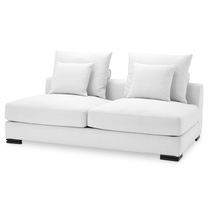 Диван Eichholtz Sofa Clifford 2-Seater white Белый Черный Диван Eichholtz Sofa Clifford 2-Seater white Белый Черный во Владивостоке | Loft Concept