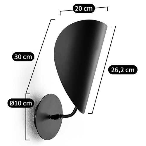 Бра с поворотным плафоном Aracea Black Wall Lamp Бра с поворотным плафоном Aracea Black Wall Lamp во Владивостоке