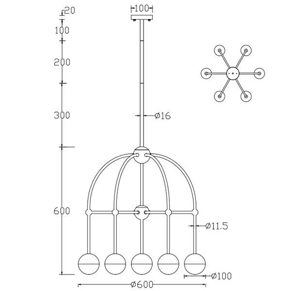 Люстра Heidy Bronze Chandelier 7 во Владивостоке