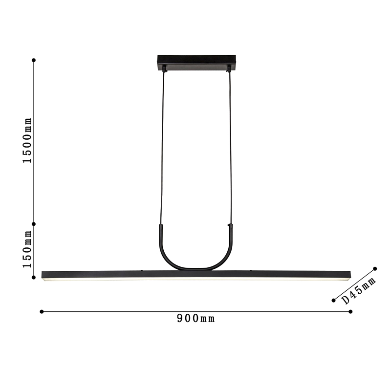 Минималистичная черная люстра Trumpet tube Минималистичная черная люстра Trumpet tube во Владивостоке