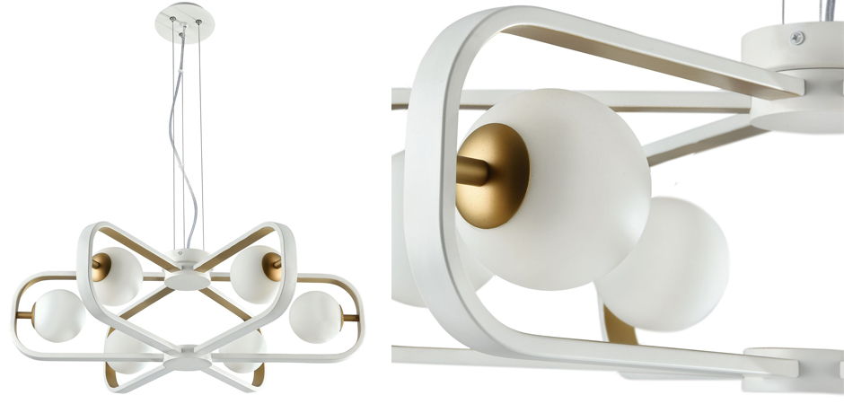 Люстра Michele Ball Chandelier Gold 6 Люстра Michele Ball Chandelier Gold 6 - Loft-Concept во Владивостоке