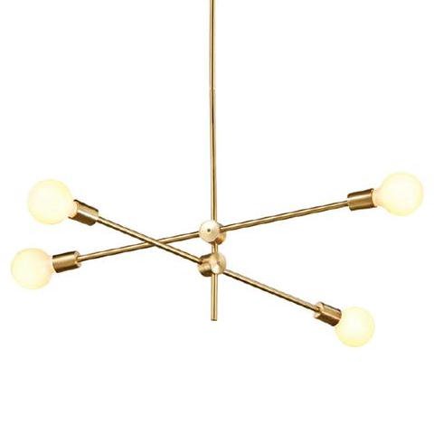 Люстра Cliff Pendant 4 плафона Золотой Люстра Cliff Pendant 4 плафона Золотой во Владивостоке | Loft Concept