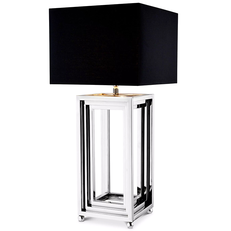 Настольная лампа Eichholtz Table Lamp Menaggio Nickel Черный Никель Настольная лампа Eichholtz Table Lamp Menaggio Nickel Черный Никель во Владивостоке | Loft Concept