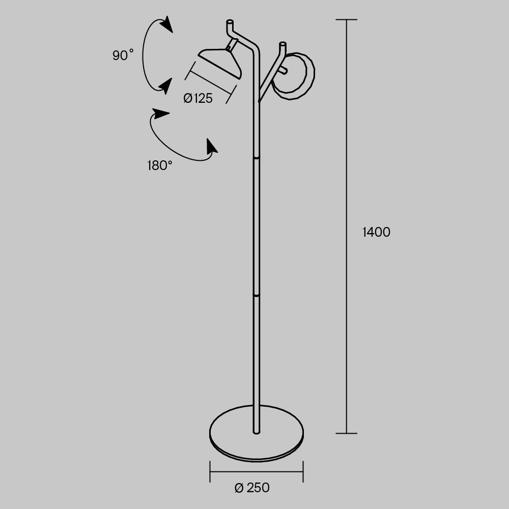 Напольный светильник Vita 3000К 18Вт во Владивостоке
