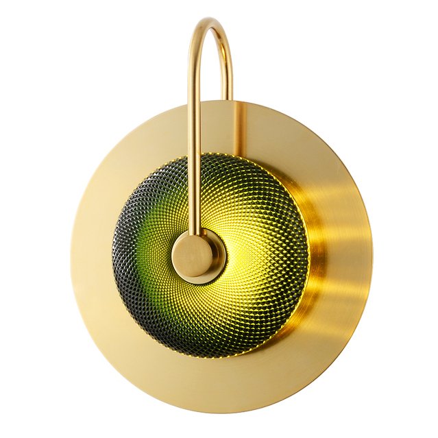 Бра Green Disk One Зеленый Латунь Бра Green Disk One Зеленый Латунь во Владивостоке | Loft Concept