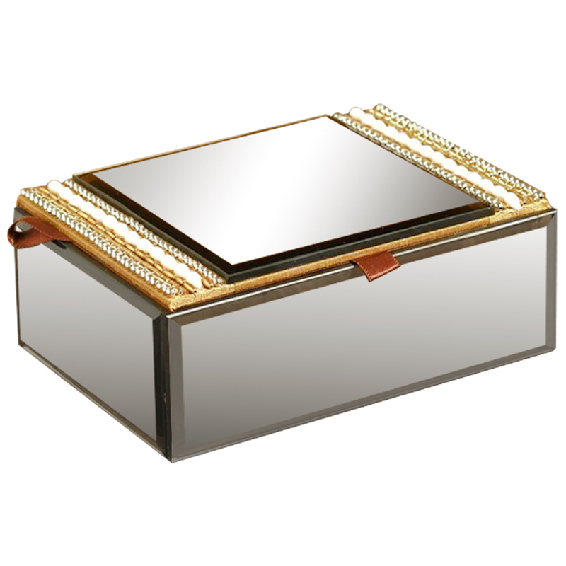 Шкатулка Seren Mirrored Box Зеркало Золотой Шкатулка Seren Mirrored Box Зеркало Золотой во Владивостоке | Loft Concept