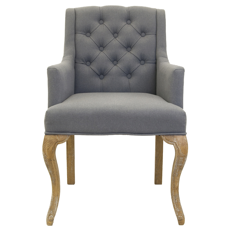 Кресло Mason Classical Armchair grey flax Серый Коричневый Кресло Mason Classical Armchair grey flax Серый Коричневый во Владивостоке | Loft Concept