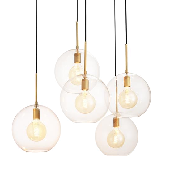 Люстра Chandelier Tango 5 light Латунь Античная полированная Темная бронза Прозрачное Стекло Люстра Chandelier Tango 5 light Латунь Античная полированная Темная бронза Прозрачное Стекло во Владивостоке | Loft Concept