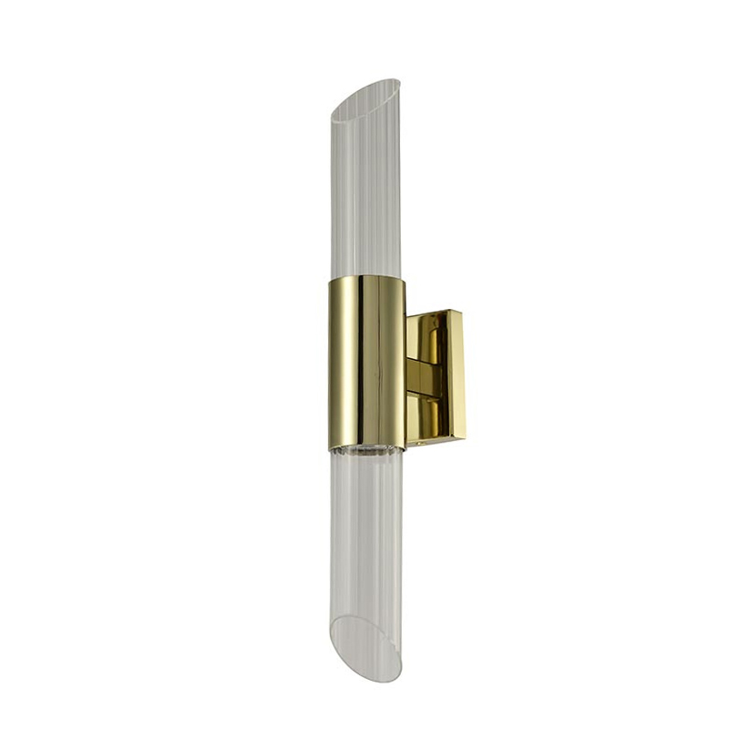 Бра Glass Rod Light gold Глянцевое золото Прозрачное Стекло Бра Glass Rod Light gold Глянцевое золото Прозрачное Стекло во Владивостоке | Loft Concept