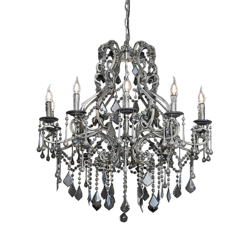 Люстра Breuillet Chandeliers Черный Бежево-серый Люстра Breuillet Chandeliers Черный Бежево-серый во Владивостоке | Loft Concept