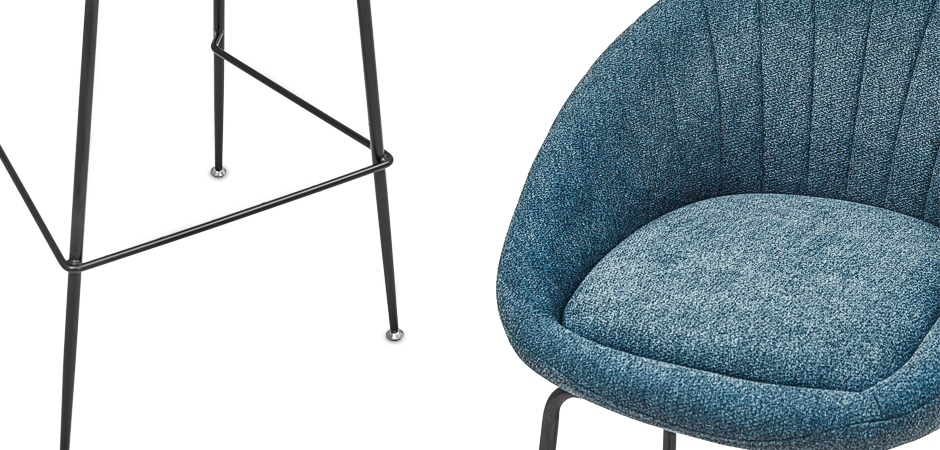 Барный стул Alberto Bar Stool Blue Барный стул Alberto Bar Stool Blue - Loft-Concept во Владивостоке