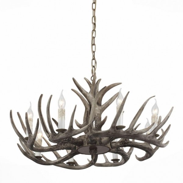 Люстра Hornland Chandelier 8 Grey Серый Люстра Hornland Chandelier 8 Grey Серый во Владивостоке | Loft Concept