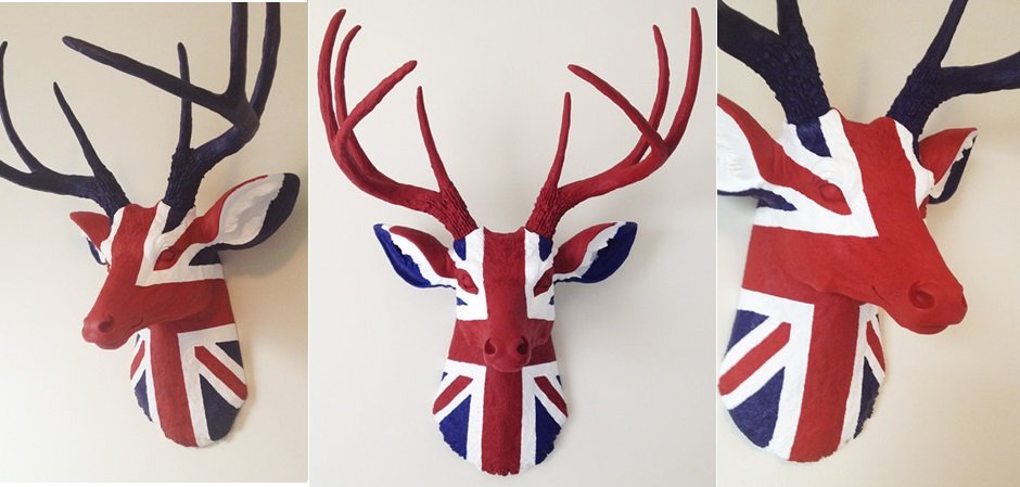 Голова оленя - Union jack Голова оленя - Union jack - Loft-Concept во Владивостоке