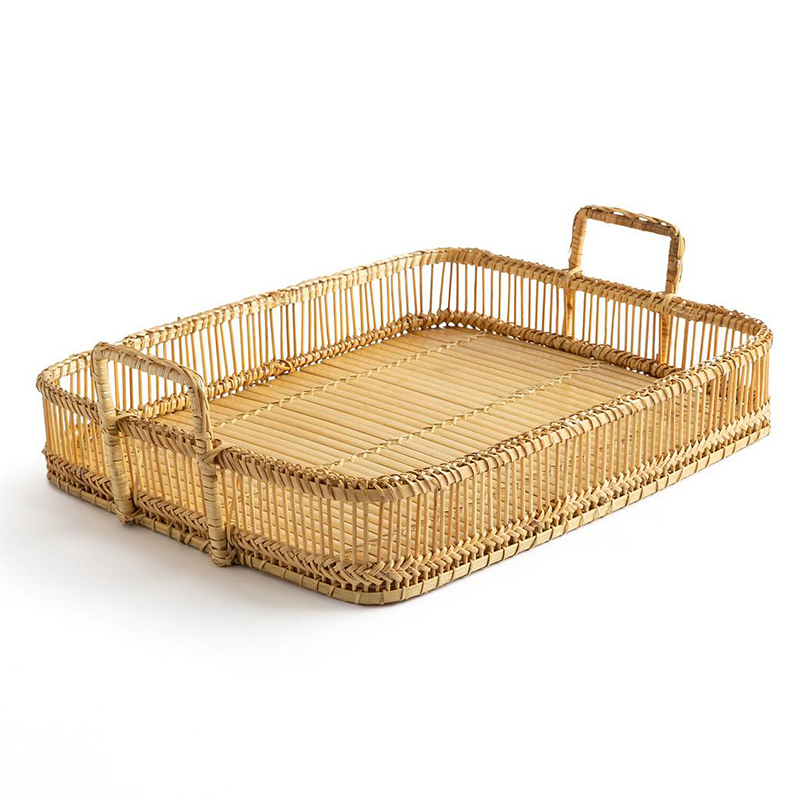 Поднос Wicker Bamboo Rattan Бежевый Поднос Wicker Bamboo Rattan Бежевый во Владивостоке | Loft Concept