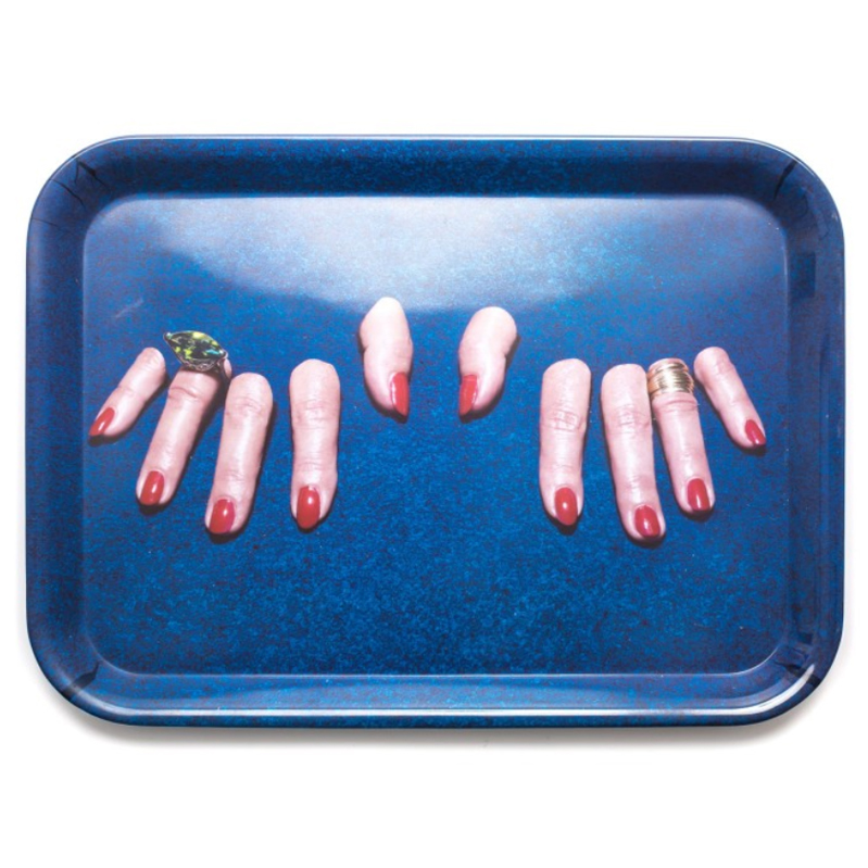 Поднос Seletti Tray Fingers Синий Поднос Seletti Tray Fingers Синий во Владивостоке | Loft Concept
