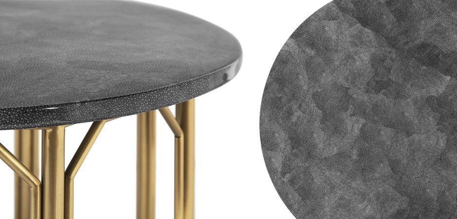 Приставной стол Stingray Skin Round Table Приставной стол Stingray Skin Round Table - Loft-Concept во Владивостоке