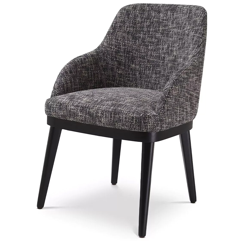 Стул Eichholtz Dining Chair Costa Cambon Black Серый Черный Стул Eichholtz Dining Chair Costa Cambon Black Серый Черный во Владивостоке | Loft Concept