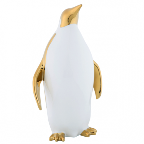 Декор Penguin Big Белый Золотой Декор Penguin Big Белый Золотой во Владивостоке | Loft Concept