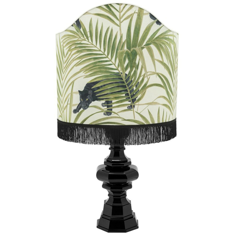 Настольная лампа Table Lamp Empire Scudo White Green Зеленый Белый Черный Настольная лампа Table Lamp Empire Scudo White Green Зеленый Белый Черный во Владивостоке | Loft Concept