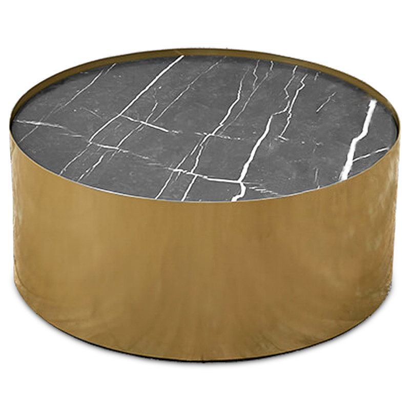 Кофейный стол Cappello Coffee Table Латунь Черный Мрамор Nero Кофейный стол Cappello Coffee Table Латунь Черный Мрамор Nero во Владивостоке | Loft Concept