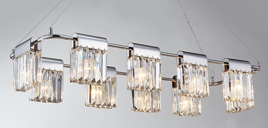 Люстра Crystal Pendants chrome 10 Люстра Crystal Pendants chrome 10 - Loft-Concept во Владивостоке