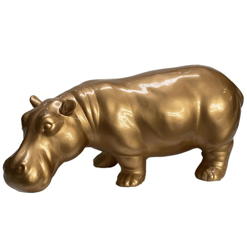 Статуэтка Abhika Hippo Bisc. Gold Золотой Статуэтка Abhika Hippo Bisc. Gold Золотой во Владивостоке | Loft Concept