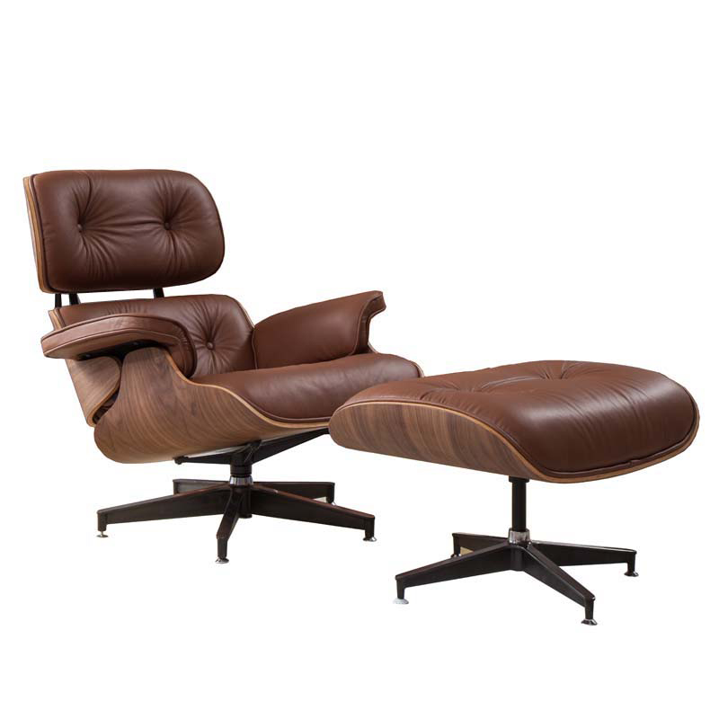 Кресло Eames Lounge Chair & Ottoman light brown Коричневый Кресло Eames Lounge Chair & Ottoman light brown Коричневый во Владивостоке | Loft Concept