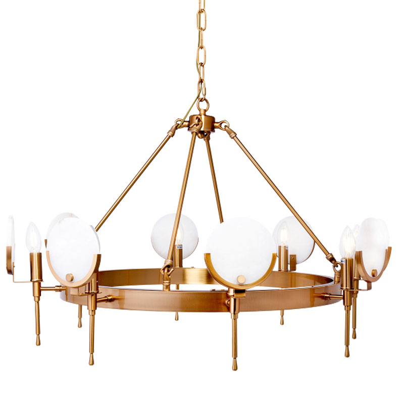Люстра Levanzo Chandelier 85 Золотой Белое матовое стекло Люстра Levanzo Chandelier 85 Золотой Белое матовое стекло во Владивостоке | Loft Concept