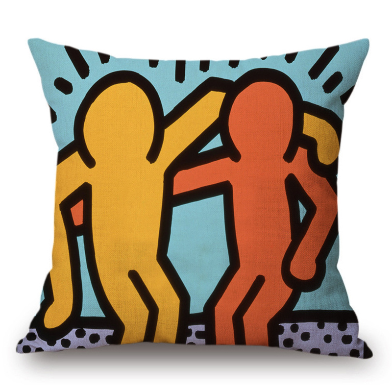 Подушка Keith Haring 6 Мульти Подушка Keith Haring 6 Мульти во Владивостоке | Loft Concept