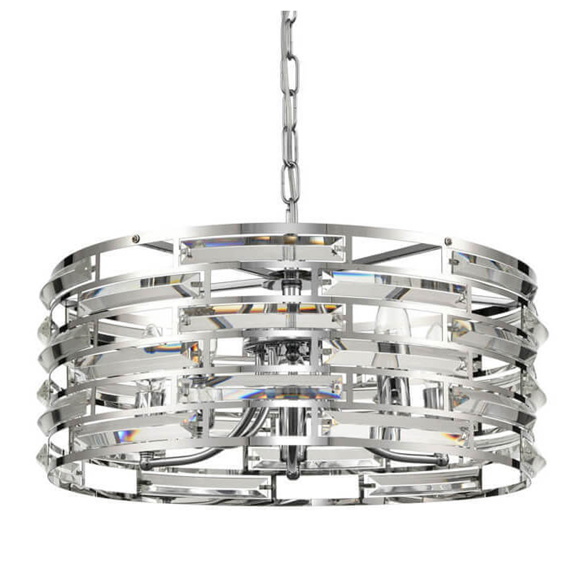 Люстра Chandelier Glass Inserts Хром Люстра Chandelier Glass Inserts Хром во Владивостоке | Loft Concept