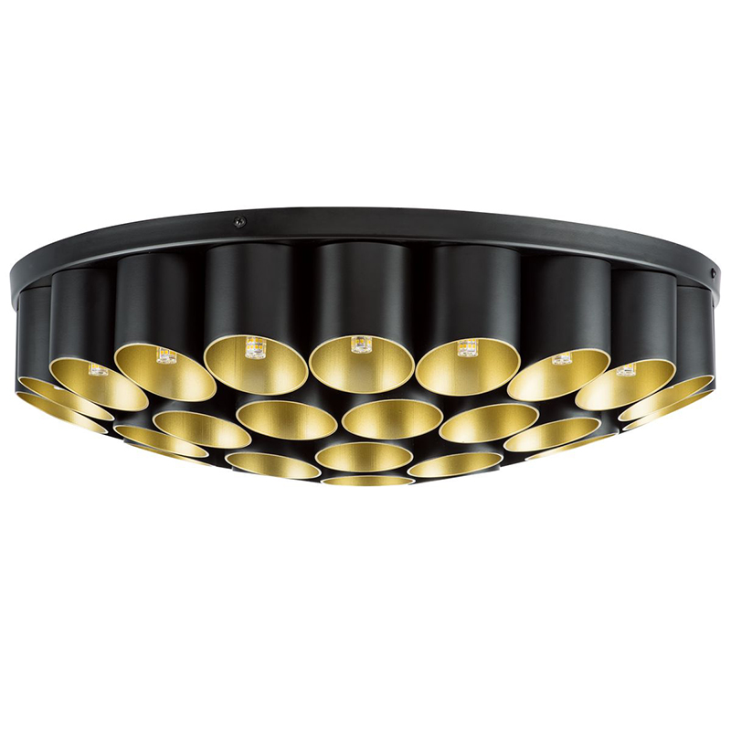 Потолочный светильник Garbi Black Pipe Organ Ceiling Lamp 40 Черный Золотой во Владивостоке | Loft Concept 