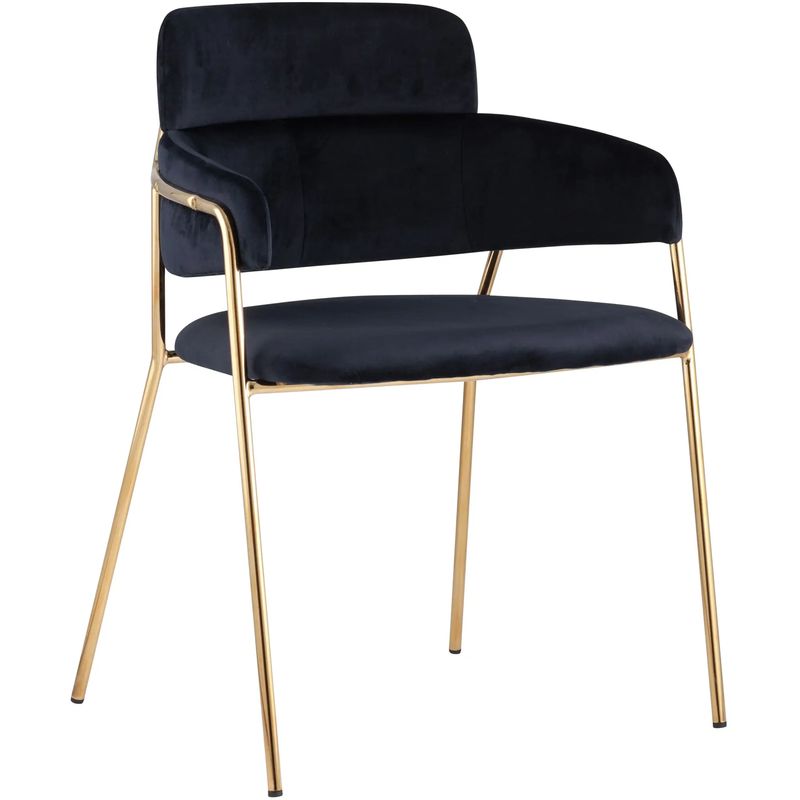 Polina chair Тёмно-синий Велюр Темно-синий Золотой Polina chair Тёмно-синий Велюр Темно-синий Золотой во Владивостоке | Loft Concept
