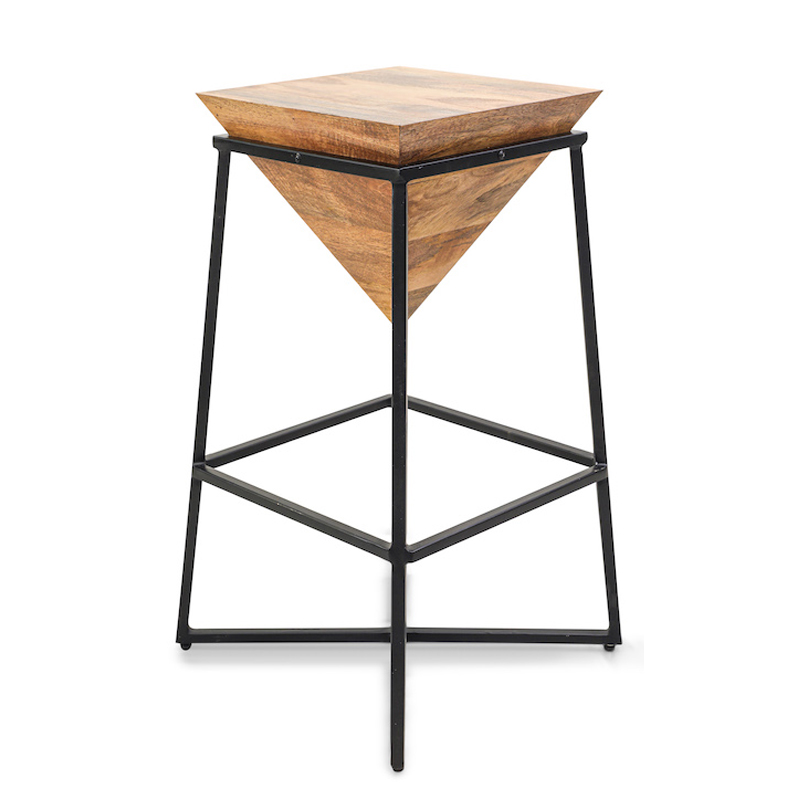 Приставной стол Inverted Pyramid Side Table light Черный Бежевый Приставной стол Inverted Pyramid Side Table light Черный Бежевый во Владивостоке | Loft Concept