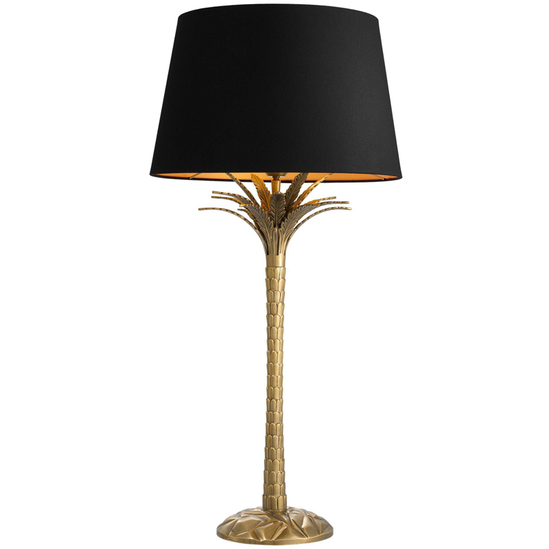 Настольная лампа Eichholtz Table Lamp Palm Harbor Латунь Черный Настольная лампа Eichholtz Table Lamp Palm Harbor Латунь Черный во Владивостоке | Loft Concept
