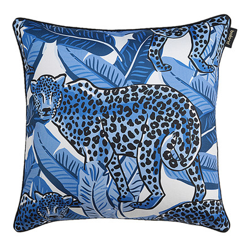 Подушка Pillow Indigo leopard Синий Белый Подушка Pillow Indigo leopard Синий Белый во Владивостоке | Loft Concept