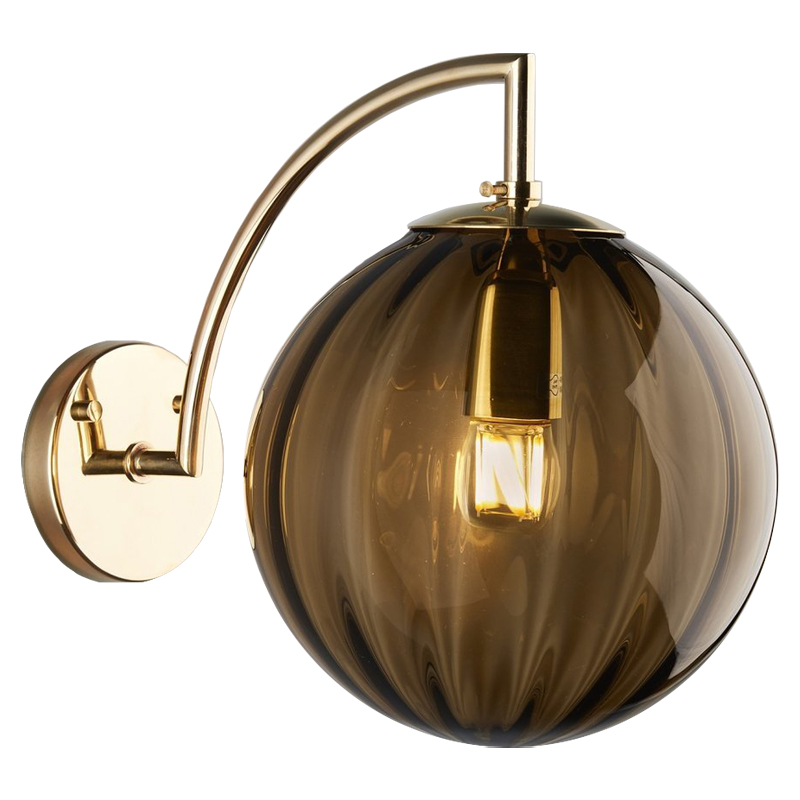 Бра Hector Sconce Amber Глянцевое золото Янтарь (Amber) Бра Hector Sconce Amber Глянцевое золото Янтарь (Amber) во Владивостоке | Loft Concept