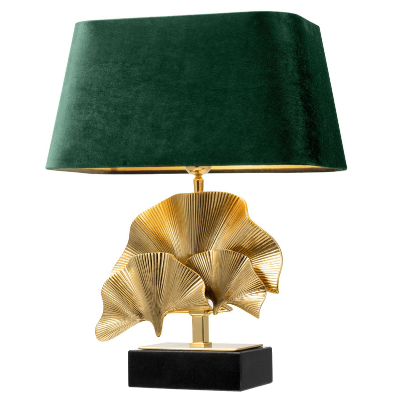 Настольная лампа Eichholtz Table Lamp Olivier green Латунь Черный Зеленый во Владивостоке | Loft Concept 