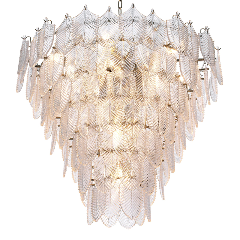 Люстра Eichholtz Chandelier Verbier L clear Никель Прозрачный Люстра Eichholtz Chandelier Verbier L clear Никель Прозрачный во Владивостоке | Loft Concept