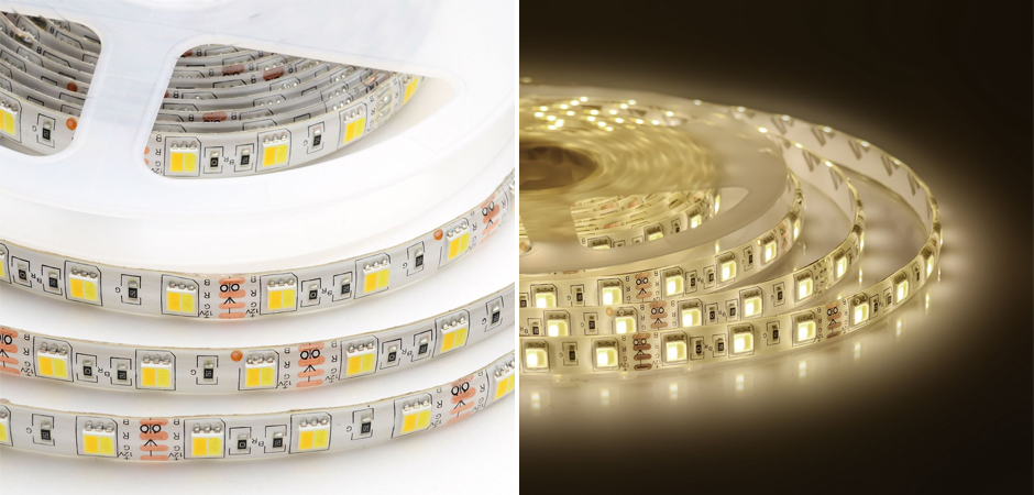Светодиодная влагозащищенная лента 14,4W/m 60LED/m 5050SMD холодный белый/теплый белый 5M Светодиодная влагозащищенная лента 14,4W/m 60LED/m 5050SMD холодный белый/теплый белый 5M - Loft-Concept во Владивостоке